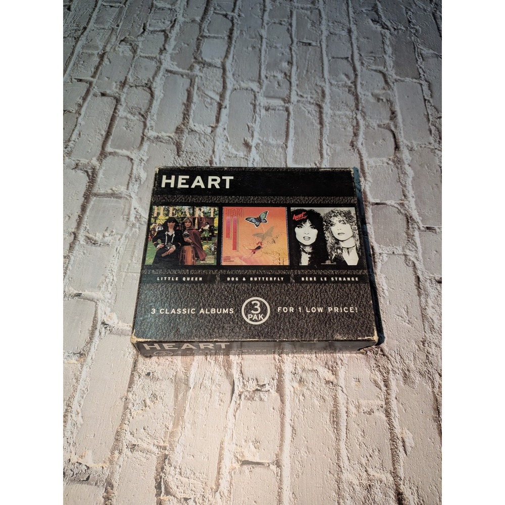 Heart 3 Classic Albums CD Box Set Little Queen Dog & Butterfly Bebe le Strange
